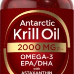 Carlyle Antarctic Krill Oil 2000 mg 120 Softgels | Omega-3 EPA, DHA, with Astaxanthin Supplement Sourced from Red Krill | Maximum Strength | Laboratory Tested