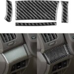 NVCNX Real Carbon Fiber Compatible with Infiniti G35 G37 G25 Q60 Q40 2007-2015 X S Sedan Coupe Convertible Car Accessories Interior Trim Driver Side Dash Cover Black