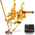 Arashi(Version 2.0) Adjustable Rearsets for Honda CBR1000RR 2004-2007 / CBR600RR 2003-2005 2006 Motorcycle Accessories Parts Footrests Foot Pegs Rear Set Gold CBR 600 1000 CBR600 CBR1000 RR 600RR