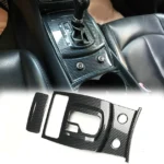 Automatic Center Console Gear Shift Panel Cover Trim for Infiniti G37 2010 2011 2012 2013 Carbon Fiber ABS(Only for Without Snow Button)