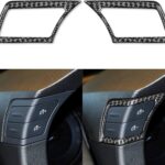 NVCNX Real Carbon Fiber Compatible with Infiniti G35 G37 G25 Q60 Q40 2007-2015 X S Sedan Coupe Convertible Car Accessories Interior Trim Speedometer Dimmer Light Control Cover Sticker Black
