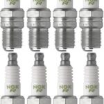 NGK BR7EF #3346 Spark Plugs - Set of 8 Nickel Copper for LS Engines
