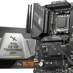 MSI MAG X670E Tomahawk WiFi Gaming Motherboard (AMD Ryzen 9000/8000/7000 Series Processors, AM5, DDR5, PCIe 5.0, SATA 6Gb/s, M.2, USB 3.2 Gen 2, Wi-Fi 6E, Bluetooth 5.3, 2.5Gbps LAN, HDMI/DP, ATX)