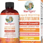 MaryRuth's Liquid Multivitamin + Hair Growth | Biotin 10000mcg | Lustriva Hair Growth Supplement | Clinically Tested in Women for Thicker Hair & Facial Wrinkle | Skin Care | Ages 18+ | 15.22 Fl Oz
