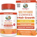 MaryRuth's Multivitamin + Hair Growth Gummies | with Lustriva® | Biotin 10000mcg | B Vitamins | Formulated for Thicker Hair, Wrinkles, Fine Lines, Skin Care | Ages 18+ | 30 Servings