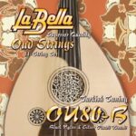 Labella OU80B OUD String11- String Set Turkish Tuning – Black Nylon Silver Plated Nylon 22-42