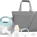 Spectra Baby S1 Plus Premier Rechargeable Breast Pump with Grey Tote Premium Accessory Kit - 24 mm