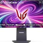 LG 32GS95UE 32-inch Ultragear OLED Dual Mode Gaming Monitor 4K UHD 1440p 240Hz 0.03ms AMD FreeSync Premium Pro NVIDIA G-Sync HDMI 2.1 DisplayPort Tilt/Height/Swivel Stand Black