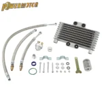 Oil Cooler for Motorcycle Oil Radiator Universal Motorcycles Cooling for KTM Honda Yamaha Kawasaki ATV Dirtbike Enduro Motocross