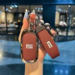 Car Leather Key Fob Cover For BAIC Jishi Polestone 01 Rox 01 2023-2025 Remote Cover Case Shell Keychain Ring Holder Accessories