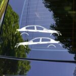 2X Car Silhouette Decal Stickers for Infiniti G37 Sedan USDM