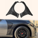 Vented Front Fender For Infiniti G37 08-13 4 Door Sedan Carbon (no light hole)