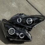 2010-2013 G37 / 11-12 G25 Sedan HID/Xenon Black Projector  Halo Headlights
