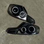 Infiniti G37 V36 G35 Q40 07-14 4dr Sedan Halo Tail Lights Clear Black