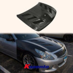 For Infiniti G37 4 Door (Sedan Only) KZ Style Carbon Fiber Front Hood Bonnet