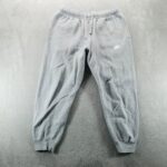Nike Sweatpants Mens L Gray Joggers Drawstring Comfort Gym Pockets a