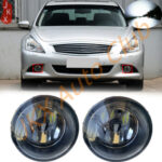 2PCS Front Bumper LED Fog Lights Lamp x For Infiniti G25/G37/Q60 Sedan 2010-2014