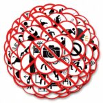 62 قطعة ملصقات إشارات محظورة مضحكة، ملصقات إنذار كاواييا، ملصقات فينيل جميلة كرتونية مناسبة للزجاجات المائية والأجهزة المحمولة والدراجات والهواتف والسيارات والدفاتر والخوذ والأمتعة والجيتارات وألعاب الأطفال تناسب الاحتفالات العامة