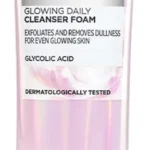 L'Oreal Paris Glycolic Bright Daily Foaming Facial Cleanser, 50ml |Daily Glowing Face Wash for Dull Skin