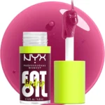 NYX PROFESSIONAL MAKEUP Fat Oil Lip Drip, Moisturizing Lip Oil Gloss, Vegan Tinted Formula, Up to 12 HR Hydration - That's Chic (Deep Berry)