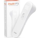 iHealth No-Touch Forehead Thermometer for Adults, Kids, Babies - FSA HSA Eligible, 3 Ultra-Sensitive Sensors, Quiet Vibration Feedback, Digital Large LED Digits, Easy to Use for Home & Nurses, PT3