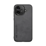 Silklike Case Compatible for Vivo IQOO Z9 China/IQOO Z9 Turbo - Magnetic Holder Built-in Metal Plate Cover Bumper - Black