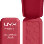 NYX PROFESSIONAL MAKEUP Buttermelt Powder Blush, Fade and Transfer-Resistant Blush, Up to 12HR Make Up Wear, Vegan Formula - Back And Butta