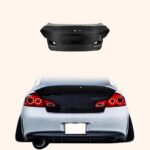 for Infiniti G37 4 Door Sedan 08-13 Carbon HT Style Rear Trunk with Camera Hole