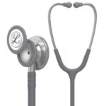 3M Littmann Classic III Monitoring Stethoscope, 5621, More Than 2X as Loud, Weighs Less, Stainless Steel Chestpiece, 27' Grey Tube