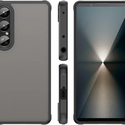 Compatible with Sony Xperia 1 VII Cover Case,Compatible with Sony Xperia 1 VII 2025 XQ-FS54 Anti-Fall and Shock-Absorbing Protective Cell Phone Case Black