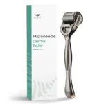 Derma Roller 0.25mm Titanium, 192 Micro Needle Roller - Beard Face Dermal Roller (Crystal Black)