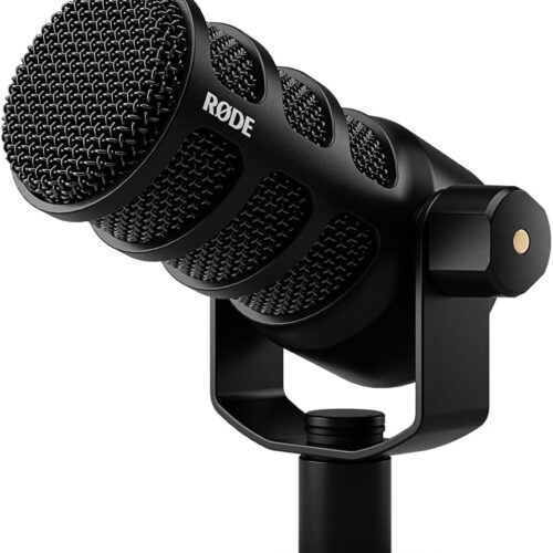 RØDE PodMic USB Versatile Dynamic Broadcast Microphone With XLR and USB Connectivity for Podcasting, Streaming, Gaming, Music-Making and Content Creation