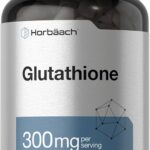 Horbaach Glutathione Supplement | 300mg | 60 Capsules | Non-GMO & Gluten Free | Reduced Form