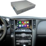 CarPlay&Android Auto Module Compatible with QX50 QX70 G25 G35 G37 EX25 EX30 EX35 EX37 FX35 FX37 FX50 Retrofit Kit Plug&Play Support Original Camera,Bluetooth Audio and Micphone