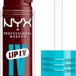 NYX PROFESSIONAL MAKEUP Lip IV Hydrating Glossy Lip Stain with 12HR Hydration - Water Bout Wine (Red)