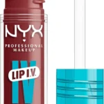 NYX PROFESSIONAL MAKEUP Lip IV Hydrating Glossy Lip Stain with 12HR Hydration - Drippin In Rose (Pink)