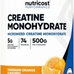 Nutricost Creatine Monohydrate Powder (Mandarin Orange, 500 Gram) - Micronized Creatine Supplement - Vegan, Non-GMO, Gluten Free