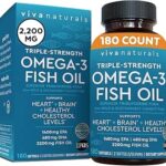 Omega 3 Fish Oil Supplement for Women and Men - 2500 mg Triple Strength Fish Oil Pills with Re-Esterified Omega 3 Fatty Acids including EPA, DHA DPA - 180 Pescatarian-Friendly Softgels
