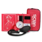 Scian Sphygmomanometer - Manual Blood Pressure Cuff with D-Ring Bp Cuff 10-16", Come with Carrying Bag for Nurse Doctor Senior Adult(Red, Stethoscope Not Included)
