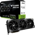 ASUS TUF Gaming GeForce RTX ™ 5080 16GB GDDR7 OC Edition Gaming Graphics Card (PCIe® 5.0, HDMI®/DP 2.1, 3.6-Slot, Military-Grade Components, Protective PCB Coating, axial-tech Fans, Vapor Chamber)