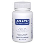 Pure Encapsulations Zinc 15 mg - Zinc Picolinate Supplement for Immune System Support, Growth & Development - for Wound Healing - 180 Capsules