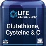 Life Extension Glutathione, Cysteine & C, 500 mg of Vitamin C, Powerful antioxidant Supplement to Support Liver Health, Gluten-Free, Non-GMO, 100 Capsules