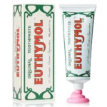 EUTHYMOL Original Pink Toothpaste (3.7fl oz/Pack of 1) - Fluoride-Free Toothpaste for Sensitive Teeth & Gum. Bad Breath, Cavity Prevention, 12-Hour Long Lasting Freshness with Wintergreen