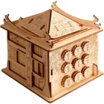 ESC WELT House of Dragon 3D Escape Puzzle Box - Brain Teaser for Adults & Teens - Wooden Escape Room Game with Hidden Compartment