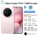 New VIVO X200 Pro Mini 861.00 Dimensity9400 6.31" 120HZ AMOLED 50MP Rear Camera Sony LYT-818 5700mAh 90W SuperVOOC NFC OTA OTG