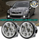 Front Bumper Fog Lights Lamps For Infiniti G25/G37/Q60 Sedan 2010-2012 2013 2014