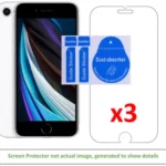 3x iPhone SE 2nd Gen(2020)/3rd Gen Screen Protector w/ cloth + install stickers