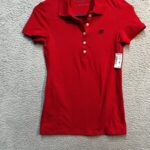 Aeropostale Womens A87 Polo Shirt Women’s Small Red