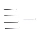 5Pcs Wig Hair Hook Ventilating Needle for Wig Making Crochet Hook Tools Repair Lace Wigs Hook Needle