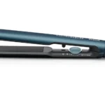 فيليبس مكواة شعر من سلسلة 7000 مع زيت ارجان سيراميك للحصول على نتيجة ناعمة وحريرية سريعة، لون ازرق مخضر ميتاليك - BHS732/03